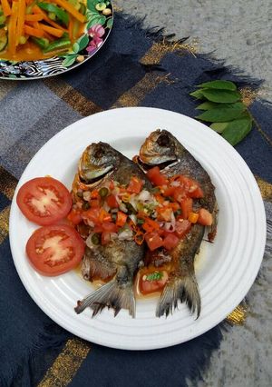 Foto resep Bawal goreng sambal matah