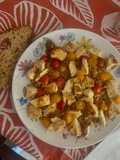 Quinoa con pollo y tomates cherry