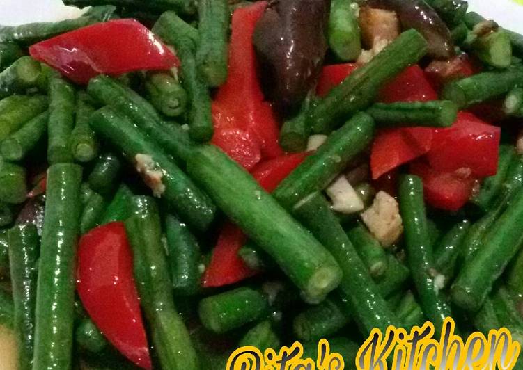 Resep * Vegetarian Tumis Kacang panjang * Anti Gagal