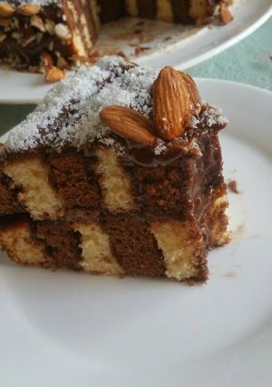 صورة لوصفة كيكة الشطرنج