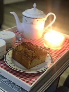 صورة لوصفة كيكة بسيطة