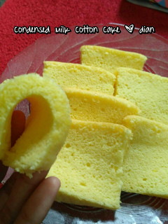 Foto resep Condensed Milk Cotton Cake / Cake Susu Selembut Kapas
