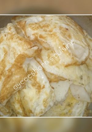 A picture of Egg dry fry.