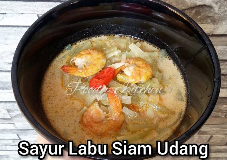 Langkah Mudah untuk mengolah Sayur Labu Siam Udang yang mudah