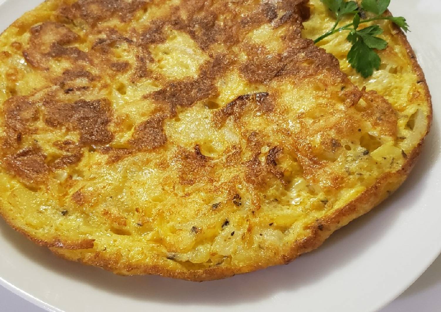 Tortilla de papas a la Española👩‍🍳 Receta de Ana Errobidarte Cookpad