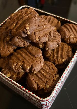 Flamand keksz nutellával, zabpehellyel recept fotója