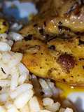 Pollo especiado con arroz