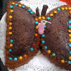 Una foto de Torta mariposa