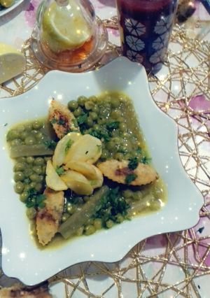 Une photo de Petit pois au poulet