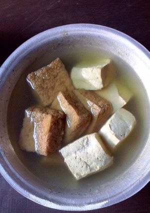 Foto resep Tahu rebus seadanya