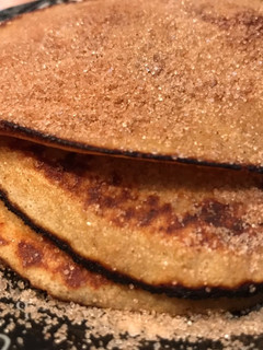 Una foto de Panqueques banana y harina de avena