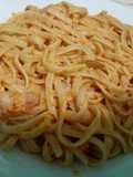 Linguine al bacon y huevo