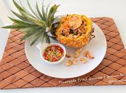 A picture of pineapple prawn