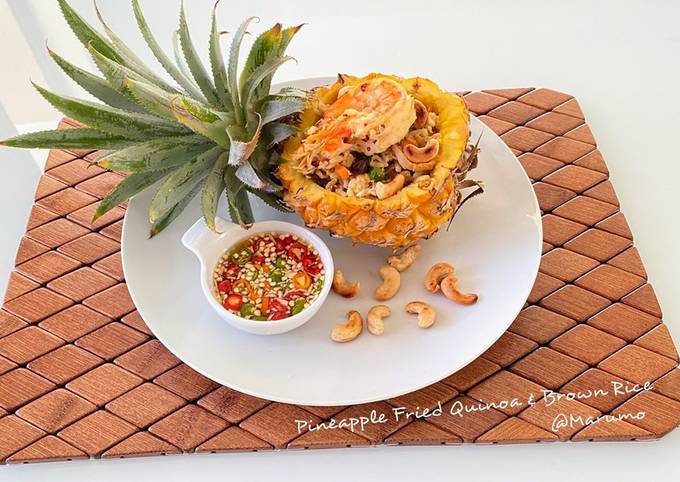 Pineapple Fried Quinoa & Brown Rice