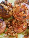 Funghi champignon ripieni di polpa di granchio
