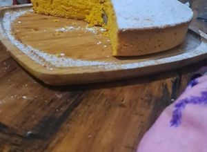 Una foto de Torta de zanahoria licuada fácil