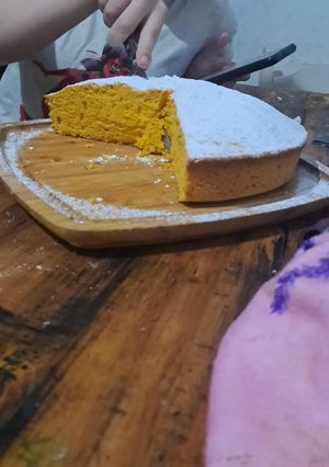 Una foto de Torta de zanahoria licuada fácil