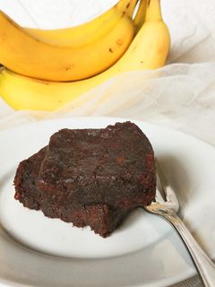 Foto resep Oat Chocolate Banana Cake, sehat tetap enak dan lumer!