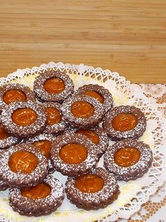 Mandulás-narancsos linzer recept fotója