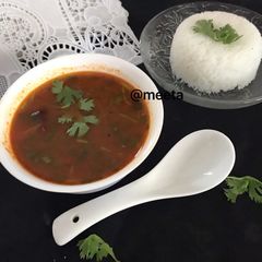 A picture of Tomato Rasam.