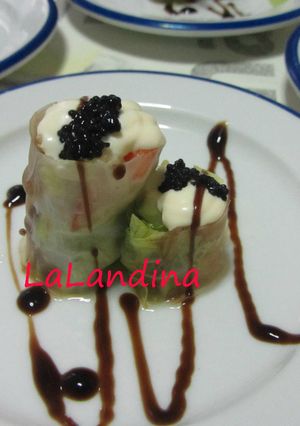 Una foto de Ensalada vertical
