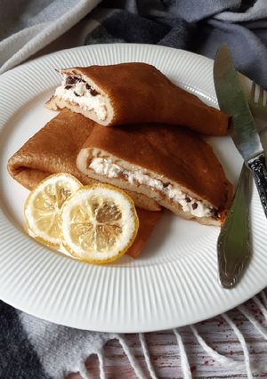 Фото Блины на кефире😋.