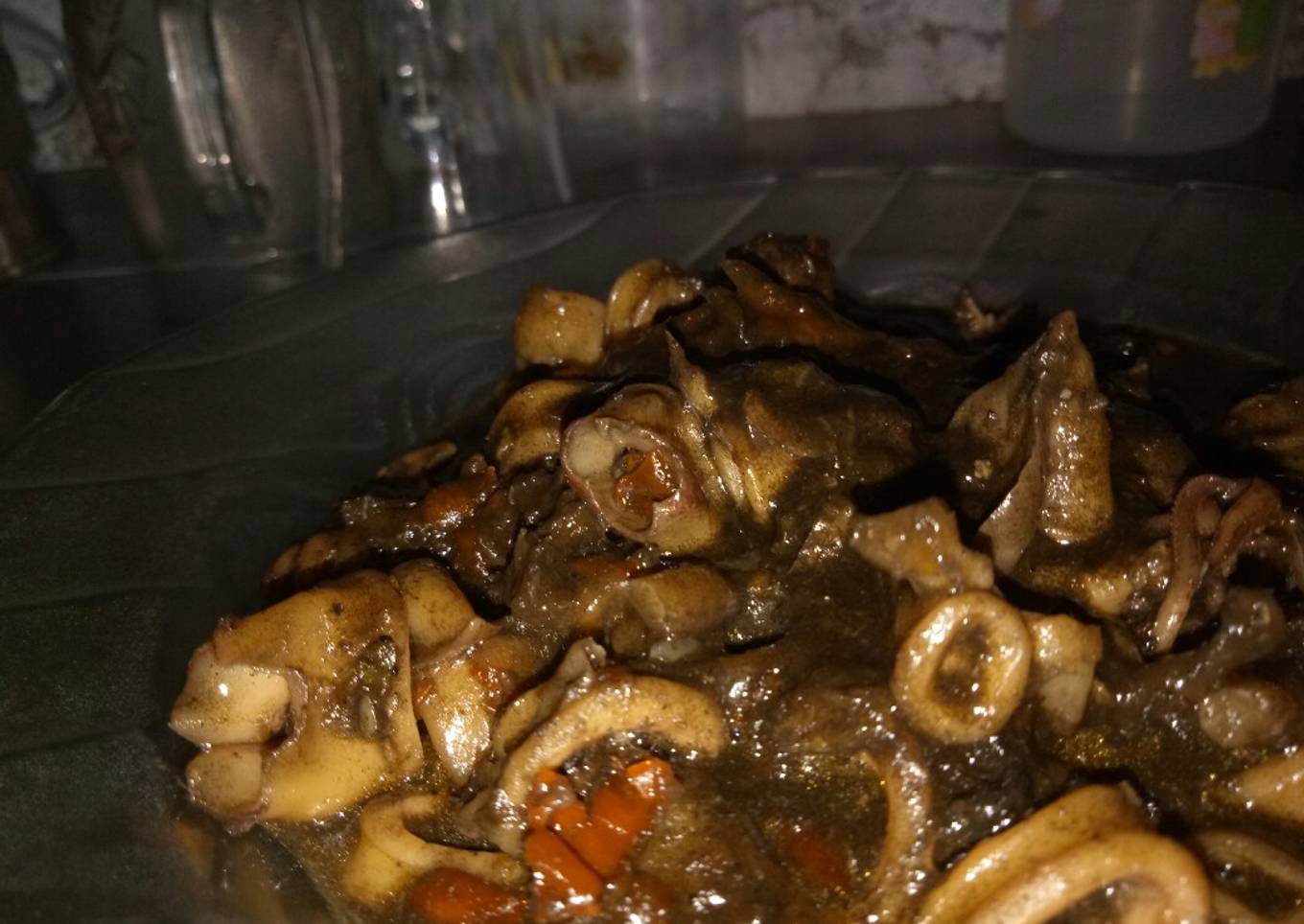 Dakwat sotong, kilauan tak berwarna 😍