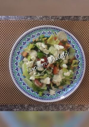 صورة لوصفة سلطة يونانية