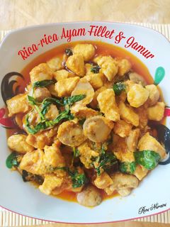 Foto resep Rica - rica Ayam Fillet & Jamur