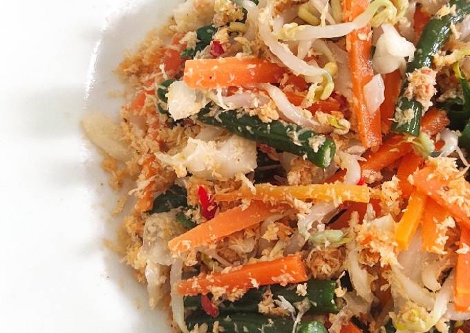 Cara termudah membuat Urap sayur dijamin nagih banget
