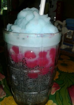 Foto resep Pink Bubble vanila blue