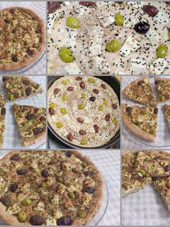 صورة لوصفة خبز القمح الكامل بالجبن والزيتون