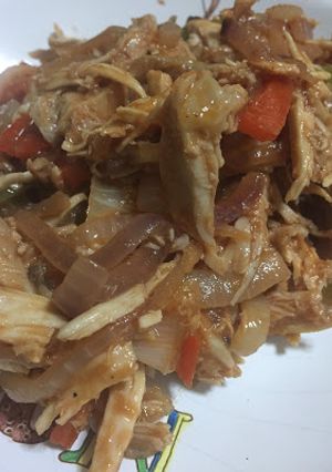Una foto de Pollo a la portuguesa
