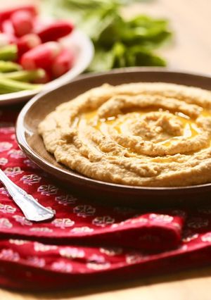 Hình của món 🌱 Hummus - Sốt Đậu Gà Trung Đông Truyền Thống (Vegan).