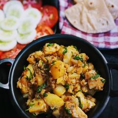 A picture of Jeera aloo.