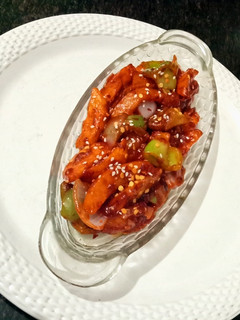 A picture of Honey Chilli Potato.