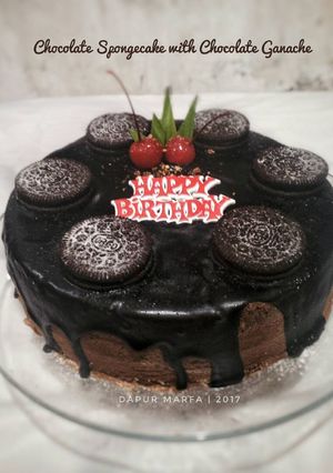 Foto resep Simple Chocolate Birthday Cake
