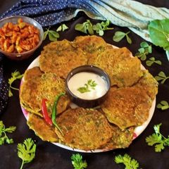 A picture of Jowar bajra flour Chamchamiya in 15 minutes breakfast or snack(gluten-free).
