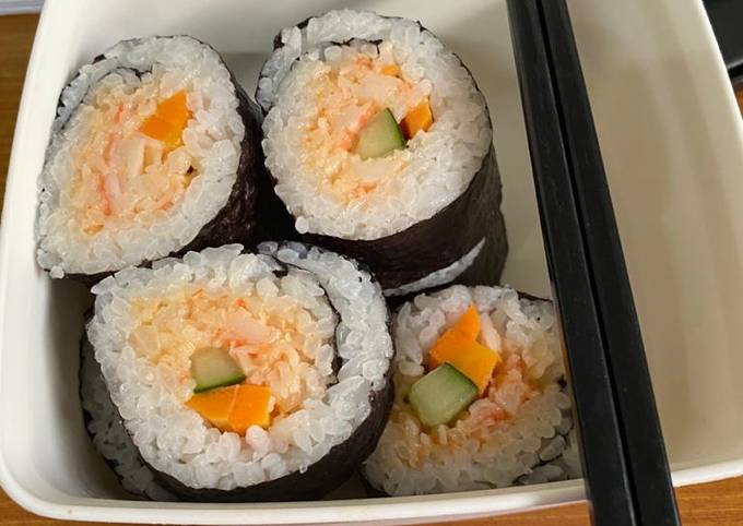 Cara membuat Sushi simple untuk bekal