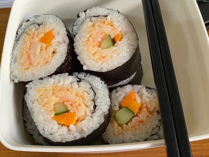 Resep Sushi simple untuk bekal Anti Gagal