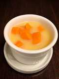 Delicious Split Yellow Mung Bean Sweet Potato with Coconut Milk Dessert Soup