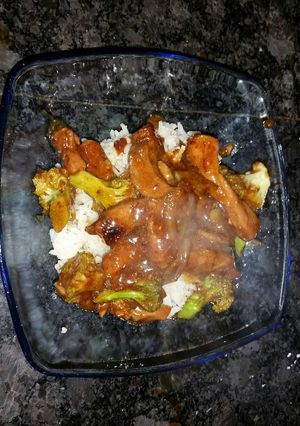 A picture of Pork, Korean bulgoki style.