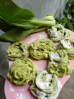 Foto resep Mie hijau sawi sendok (mie sehat)