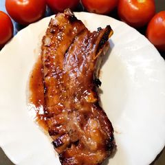 A picture of Bbq Pork in Oven.