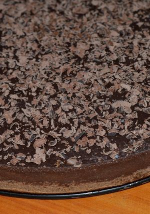 Una foto de Torta de papa y chocolate