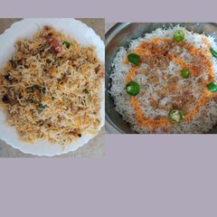 Beef qeema biryani A picture of Beef qeema biryani.