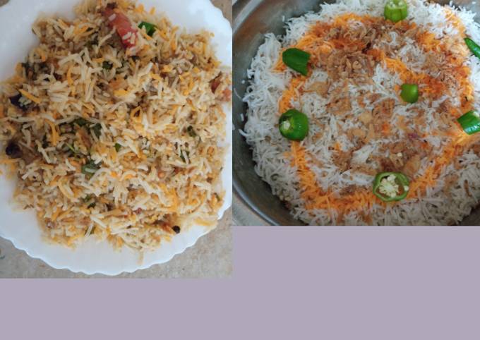 Beef qeema biryani