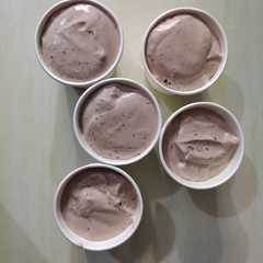 A picture of Keto ice cream double chocolate.