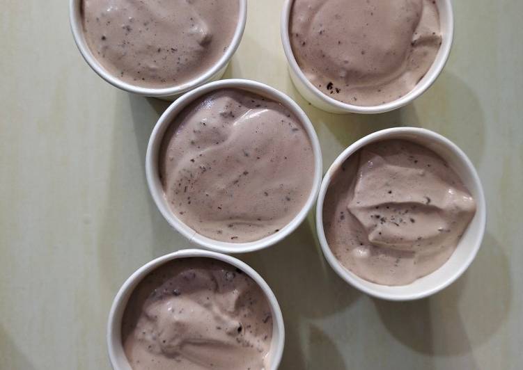 makanan Keto ice cream double chocolate Anti Gagal