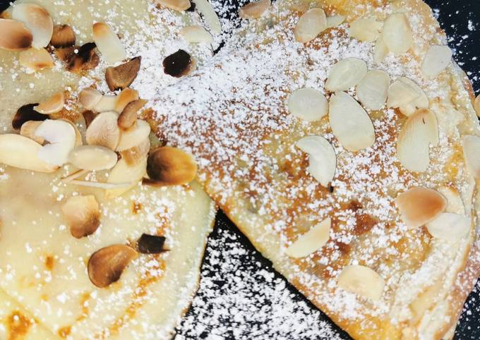 Crêpes aux sucre et amandes